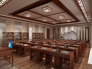 學校的數字化書法教室和普通的教室一樣嗎？